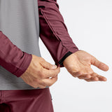Flow XTG Manches Longues Henley - Graphite/Raisin