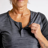 Carve X Women Henley graphit-solid black