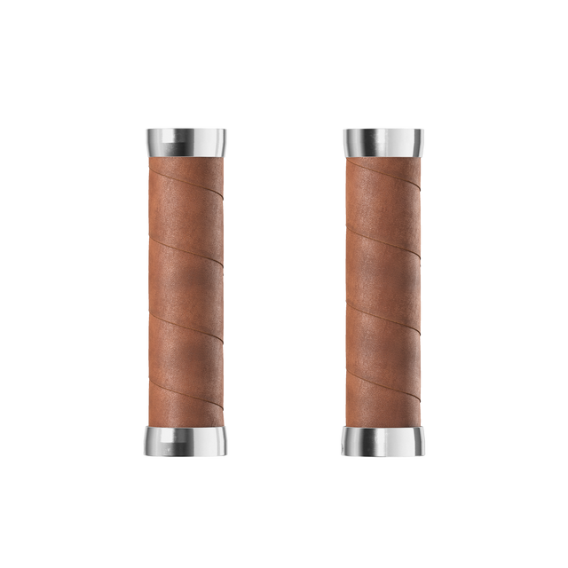 Slender Leather Grips 130/130 - dark tan