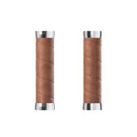 Slender Leather Grips 130/130 - dark tan 