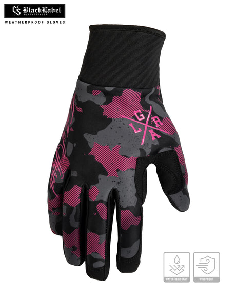 Winter Gloves Pink Camo