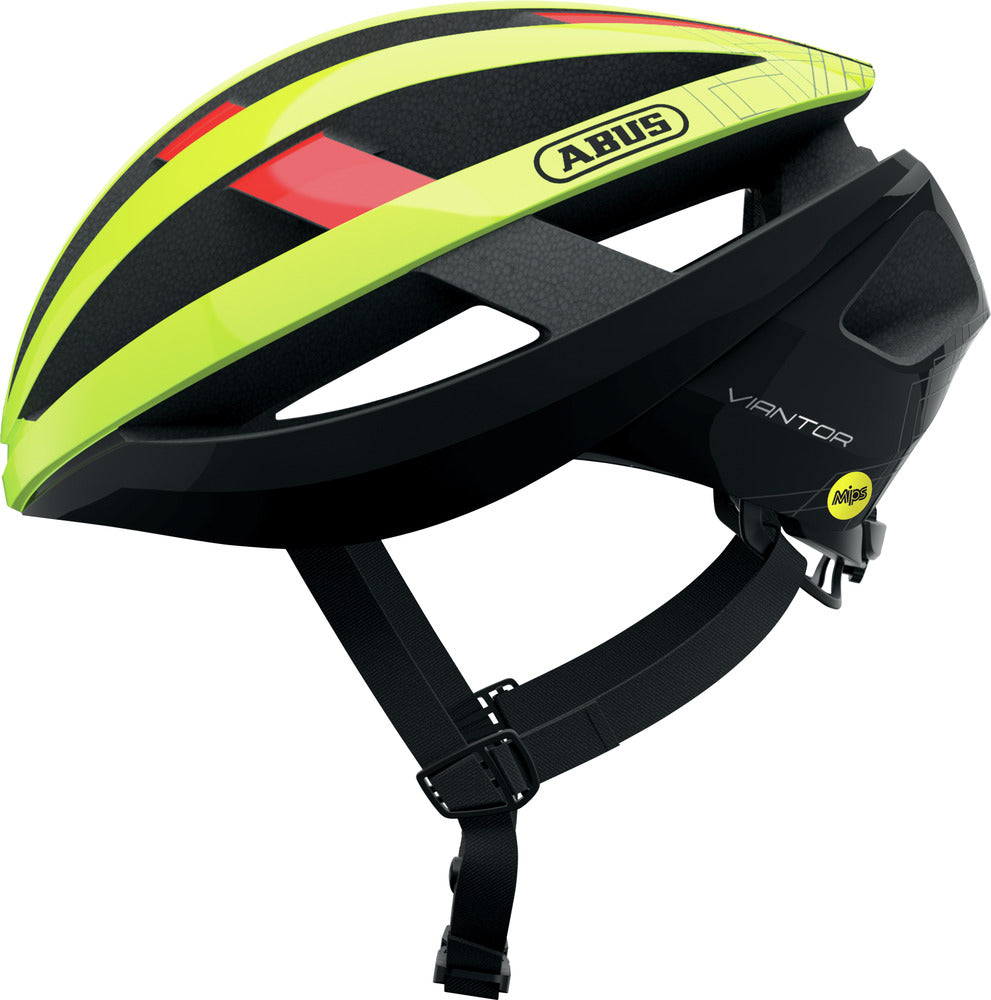 bike helmet neon yellow Viantor MIPS