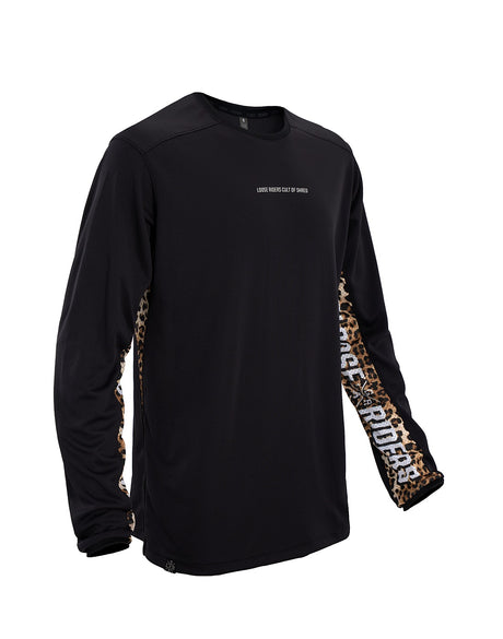 Tech Men Jersey Longsleeve - Stealth Leopard