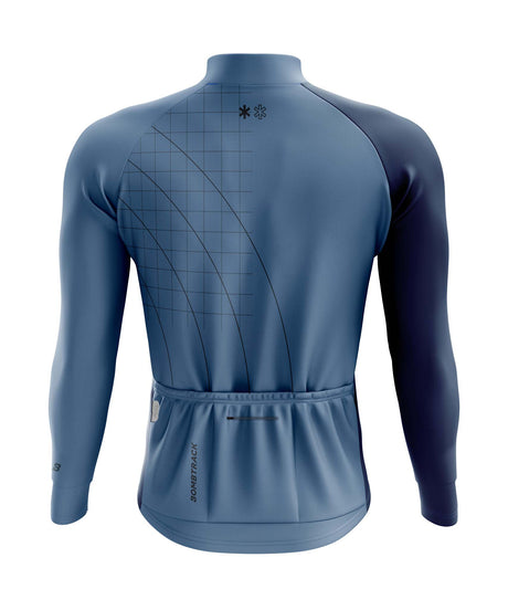 Maglia a maniche lunghe Grids and Guides - blu