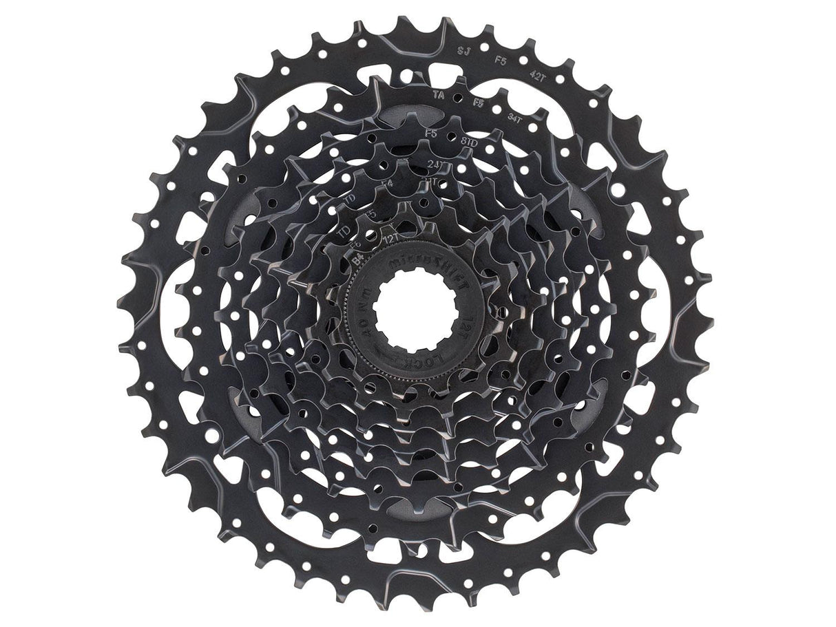 Acolyte Kassette 8sp 12-42T Stahl - black