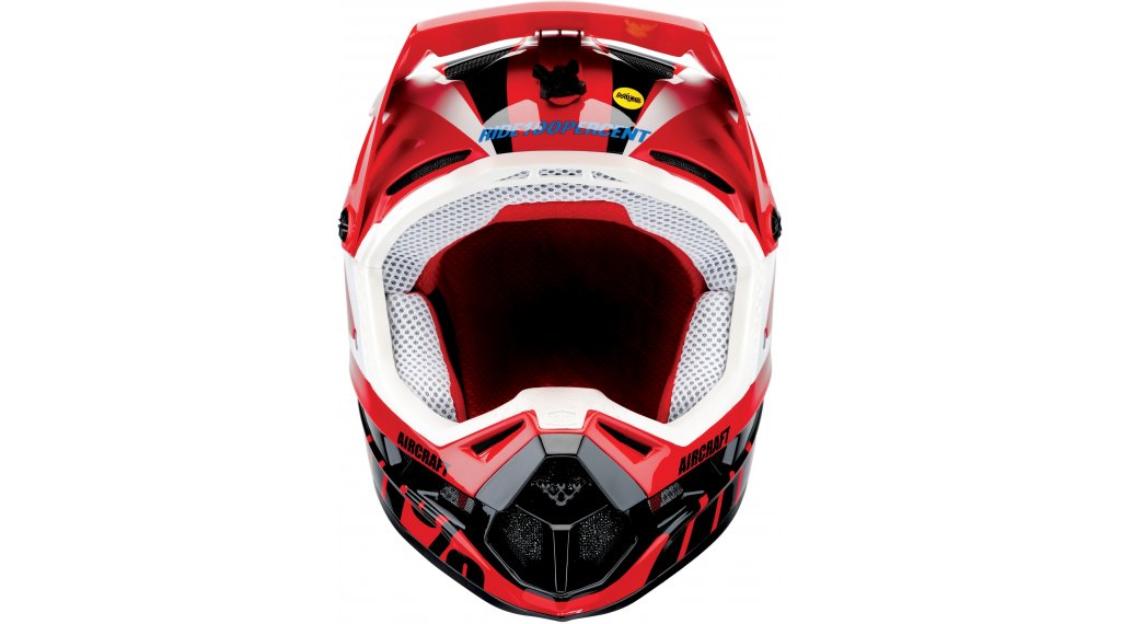 Aircraft DH Helm incl. Mips - Rot/Weiß