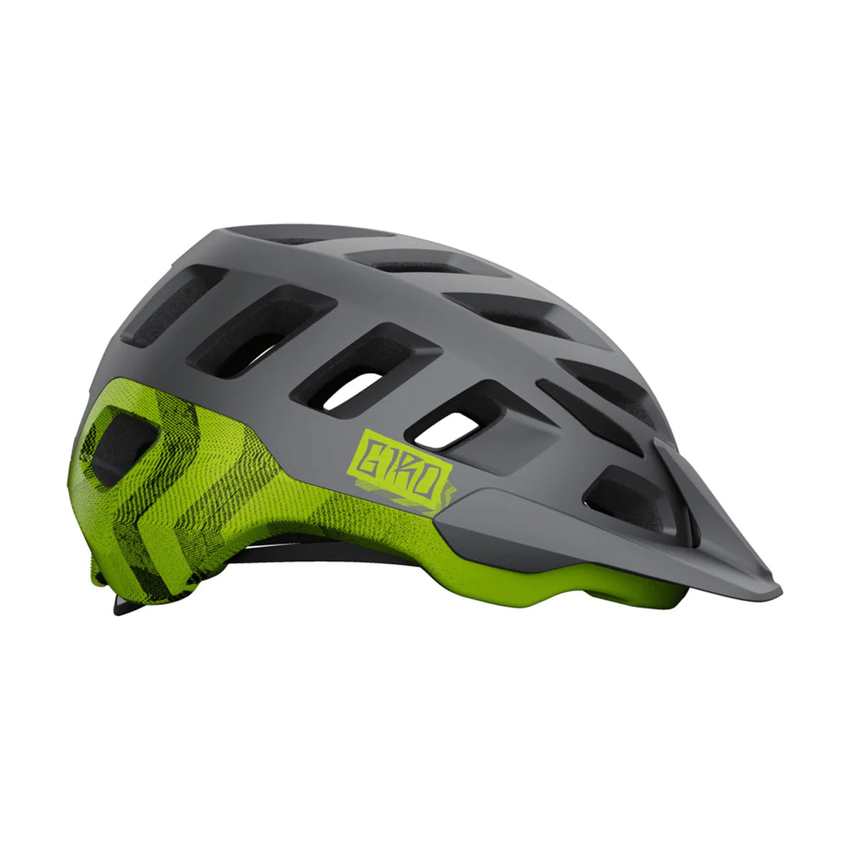 Radix Fahrradhelm - Matte Metallic Black/Ano Lime