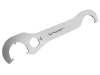 Llave de doble cara para bielas y pedalier - plata
