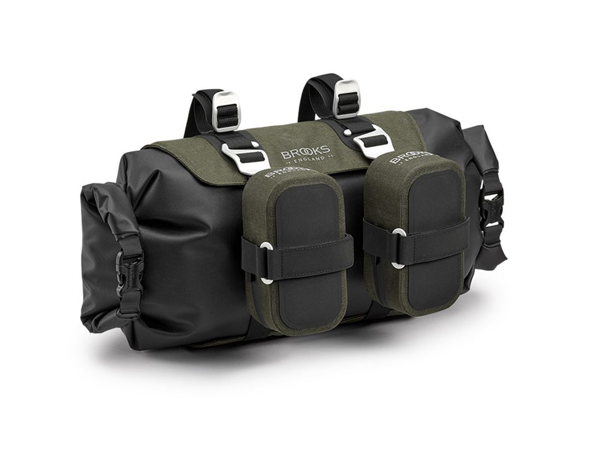 Brooks Scape Handlebar Roll - Mud Green