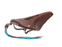 Brooks Saddle B17 Narrow Carved, Leather - A. Brown