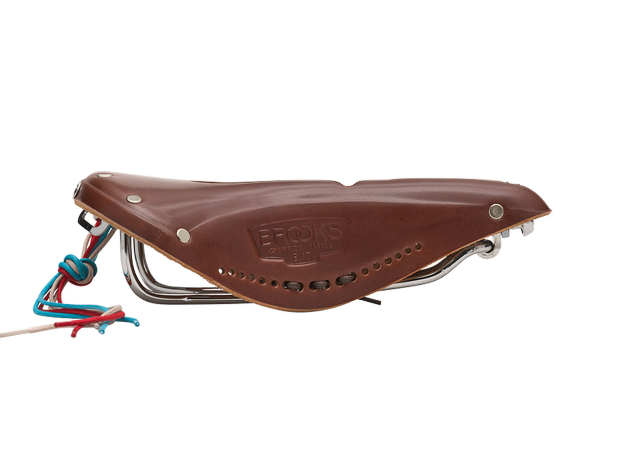 Brooks Saddle B17 Narrow Carved, Leather - A. Brown