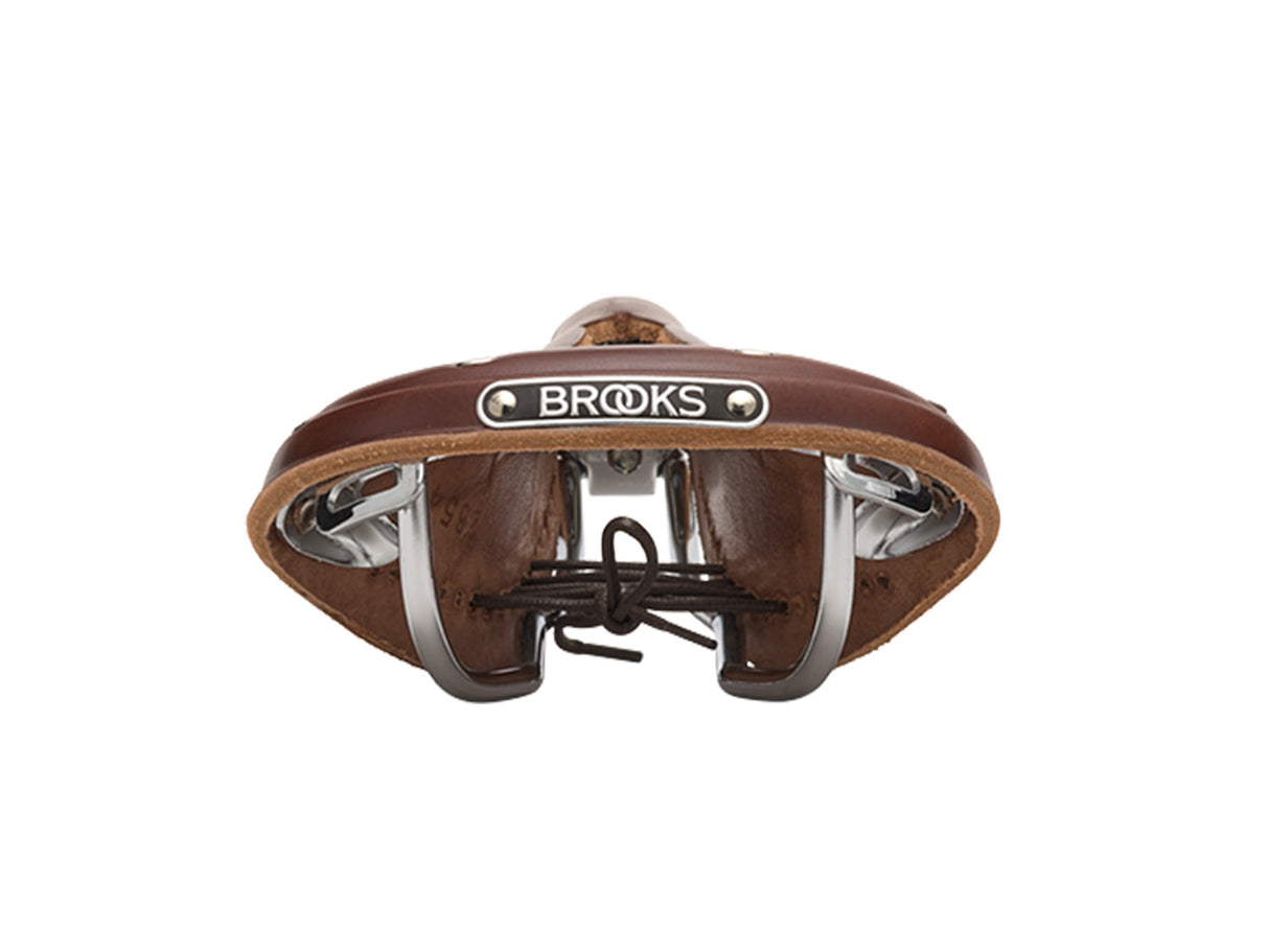 Brooks Saddle B17 Narrow Carved, Leather - A. Brown