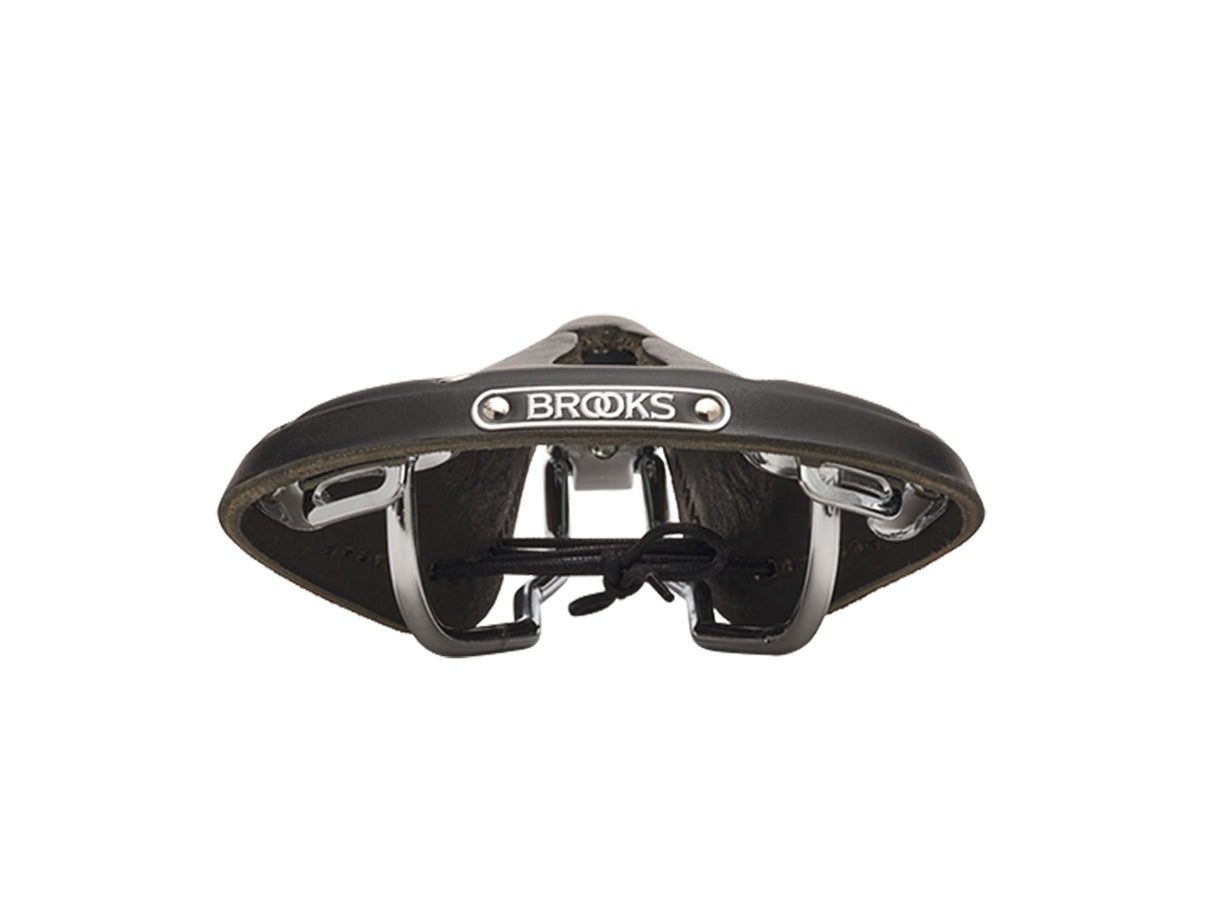 Brooks Saddle B17 Carved, Leather - black