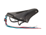 Brooks Saddle B17 Carved Short, Leather - black