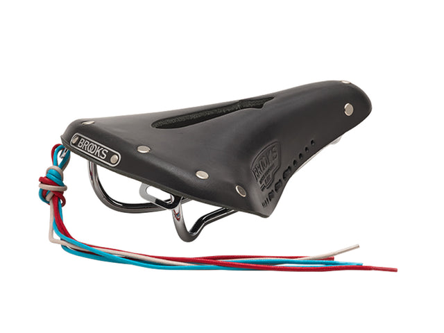 Brooks Saddle B17 Carved Short, Leather - black
