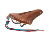 Brooks Saddle B17 Carved Short, Leather - honey