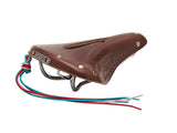 Brooks Saddle B17 Carved Short, Leather - A. Brown