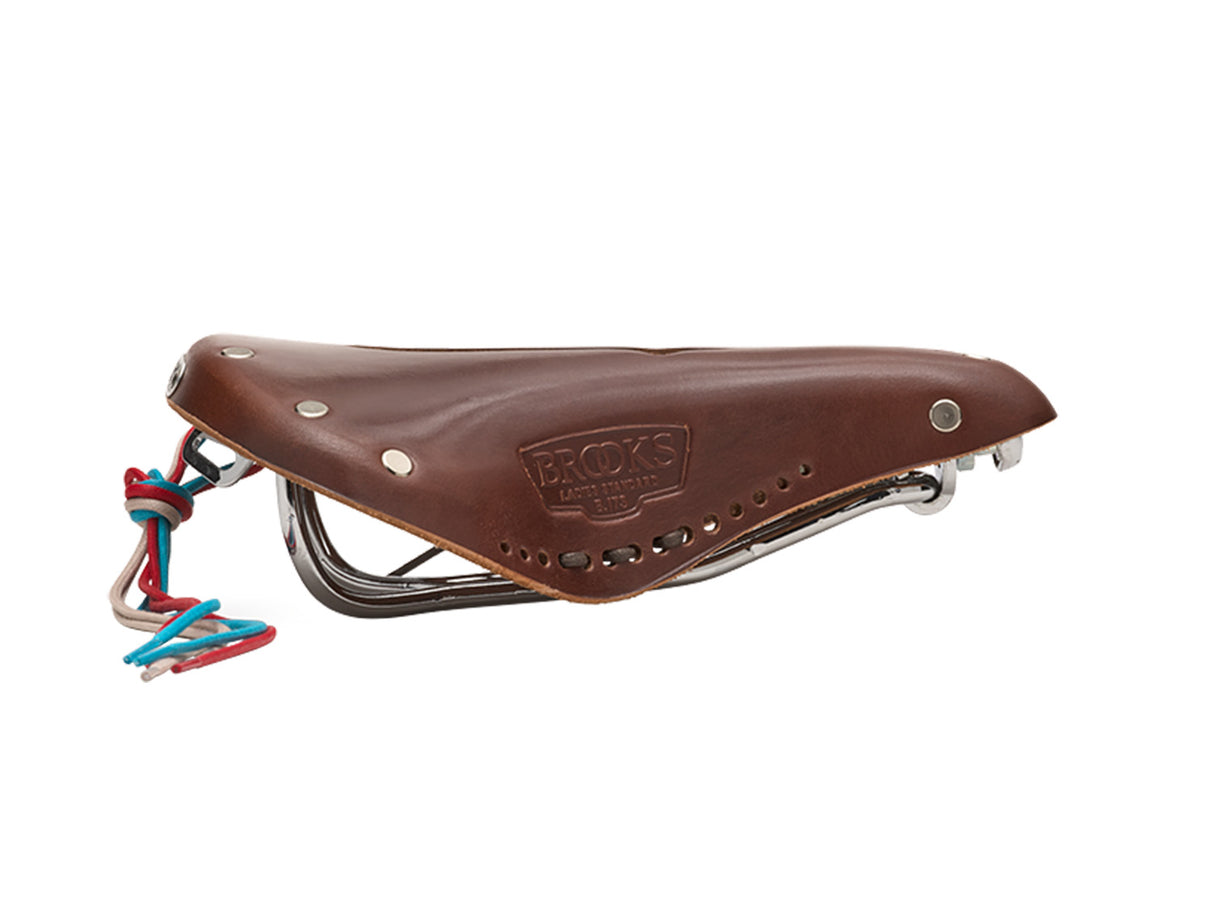 Brooks Saddle B17 Carved Short, Leather - A. Brown