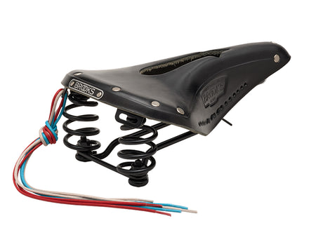 Brooks Saddle Flyer Carved, Leather - black