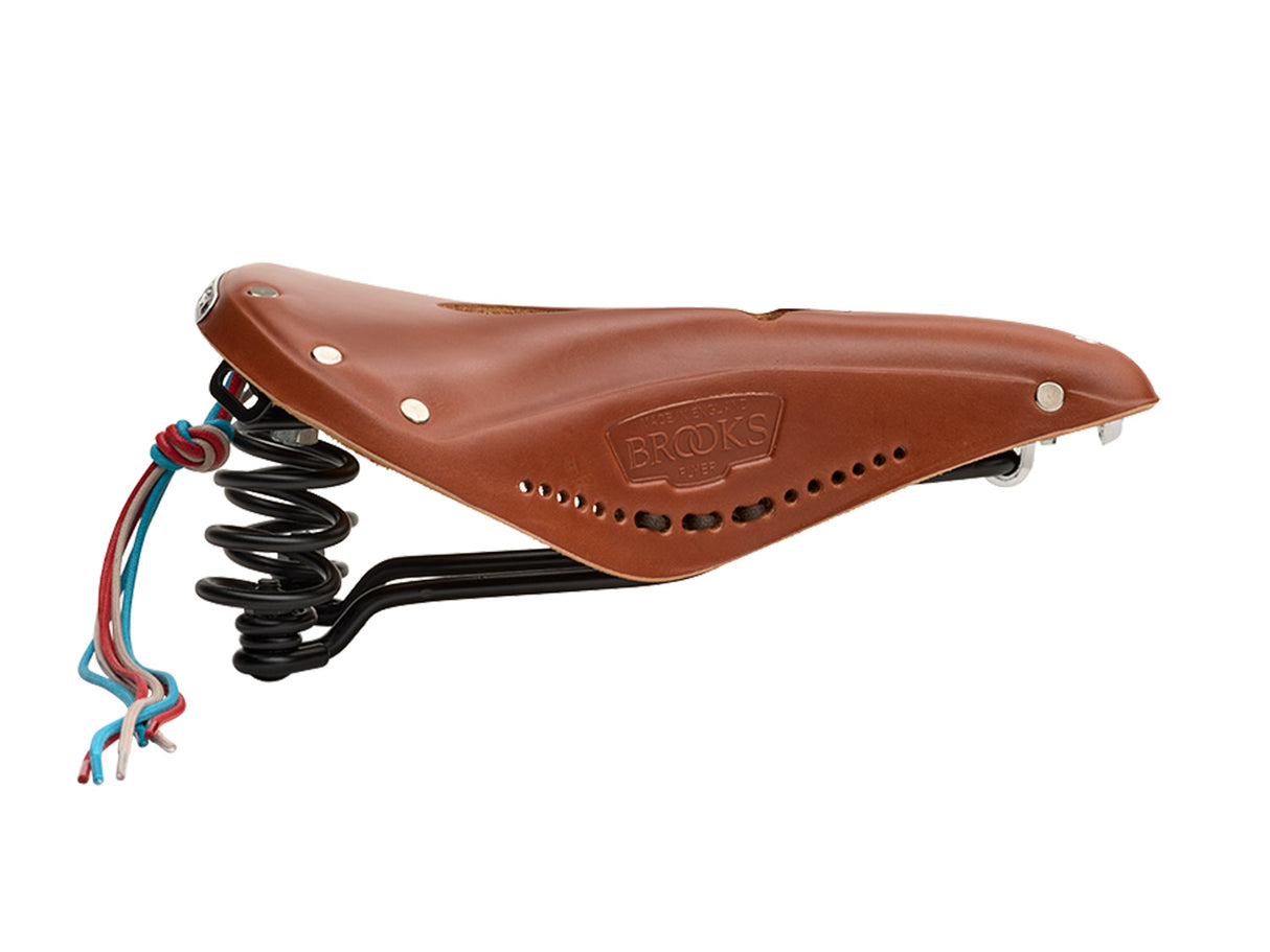 Brooks Saddle Flyer Carved, Leather - honey