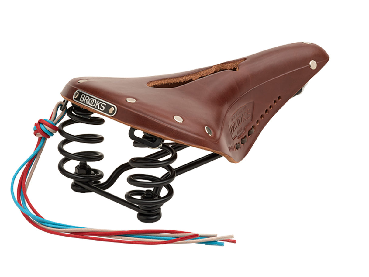 Brooks Saddle Flyer Carved, Leather - A. Brown