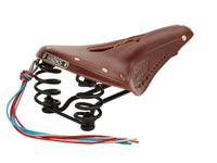Brooks Saddle Flyer Carved, Leather - A. Brown