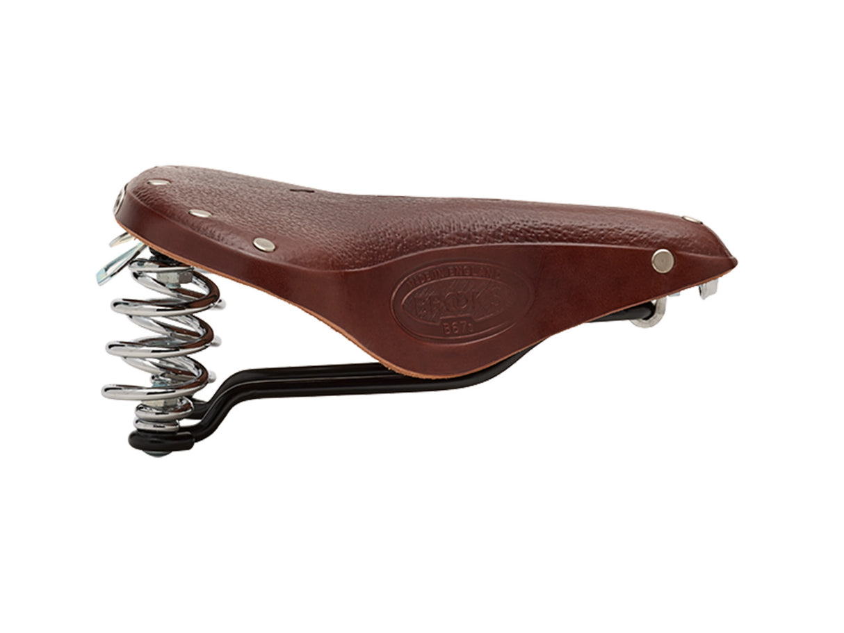 Brooks Saddle B67 Short, Leather - A. Brown