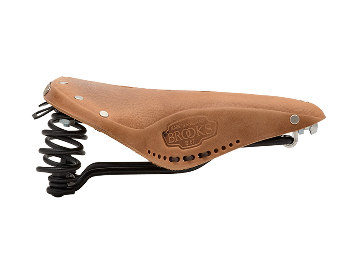 Brooks Saddle B67 Softened, Leather - Dark Tan