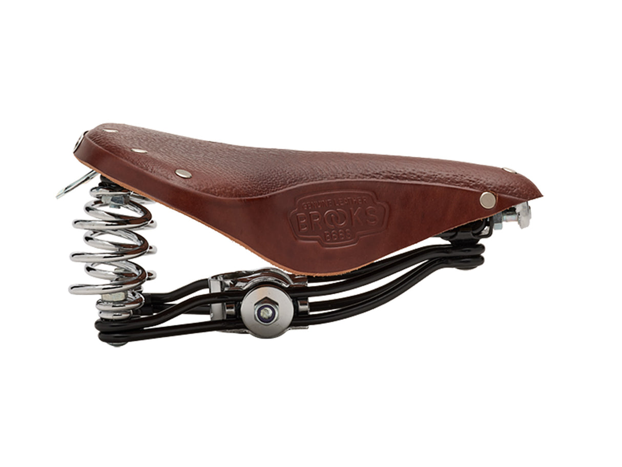 Brooks Saddle B66 Short, Leather - A. Brown