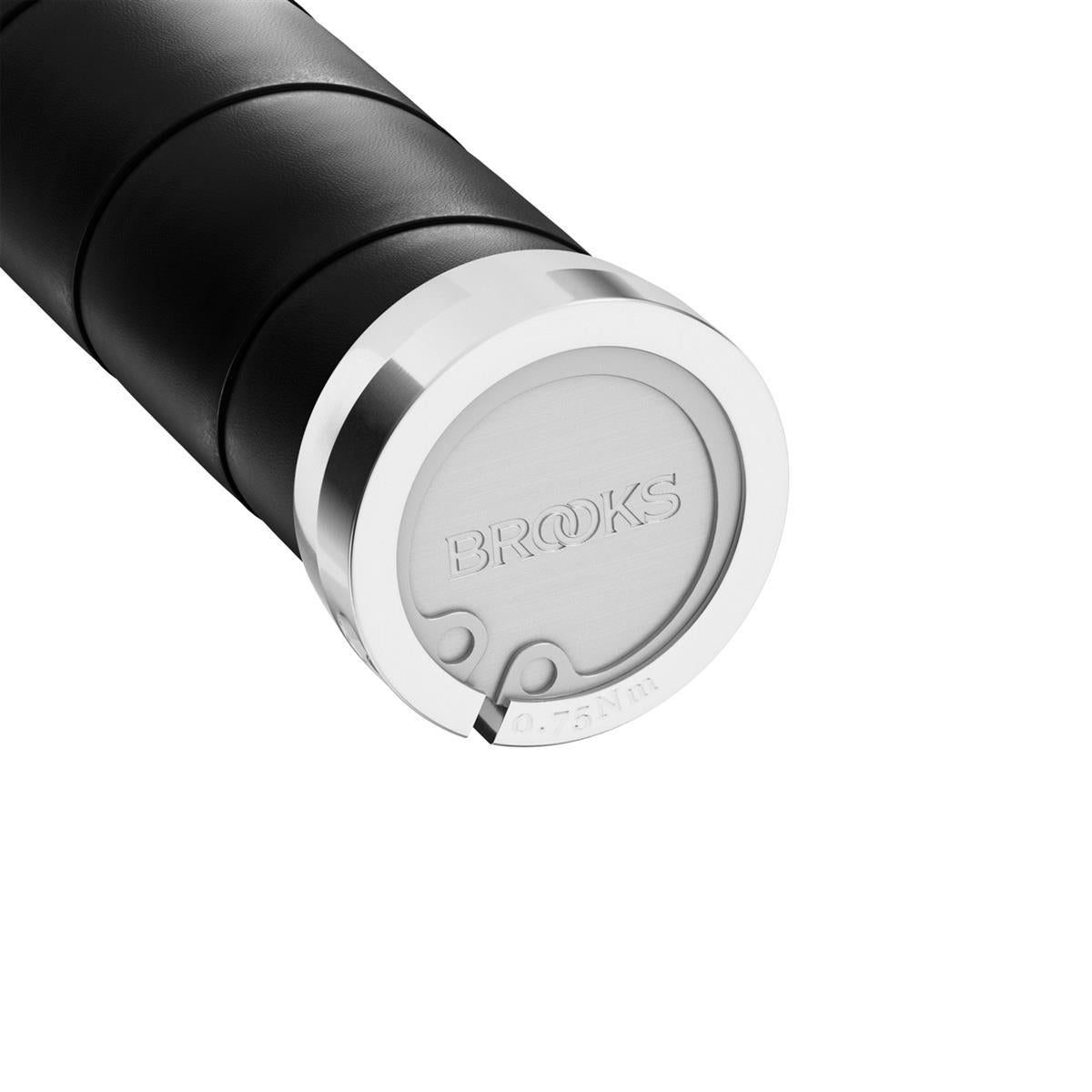 Slender Leather Grips  - black