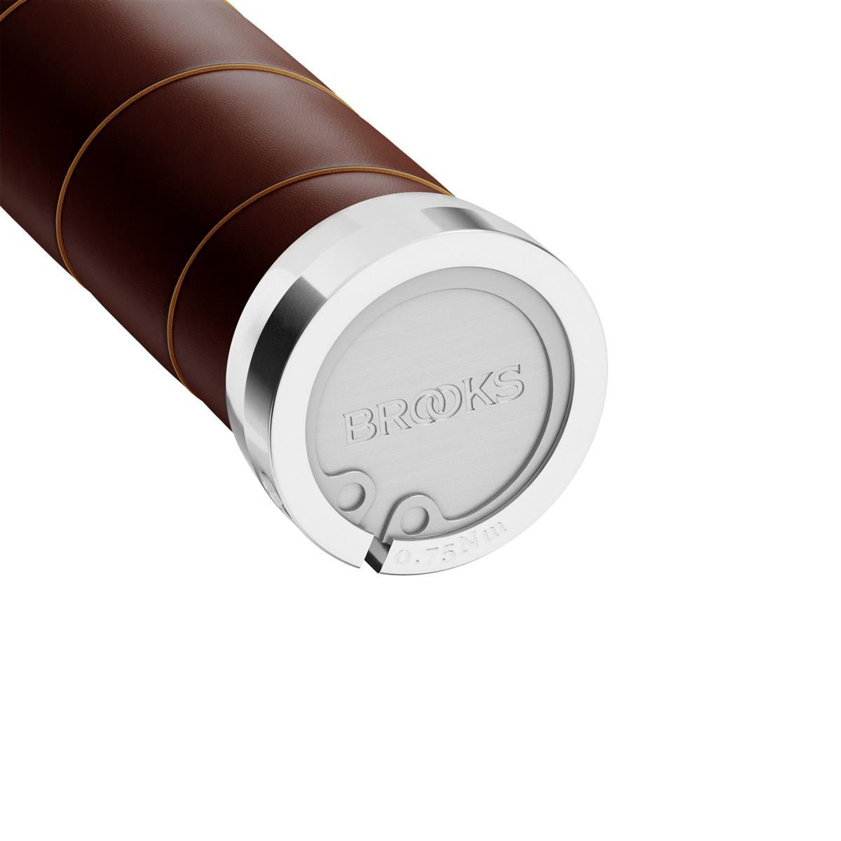 Slender Leather Grips  - lang/kurz - brown