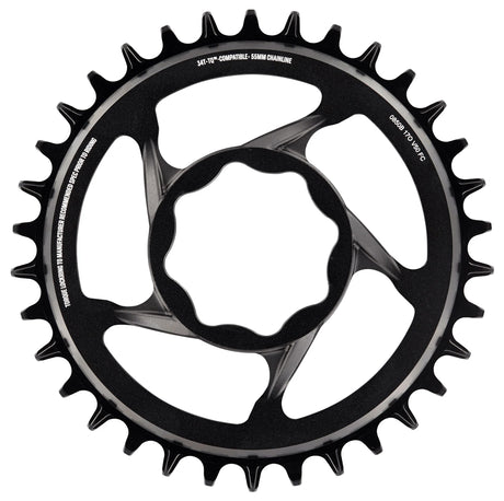 e*spec Direct Mount Kettenblatt, TQ, 55mm Kettenlinie - black