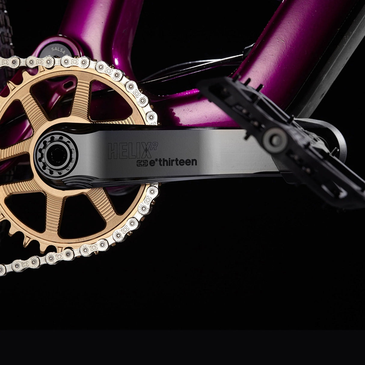 Helix R Kurbel 73 mm - schwarz