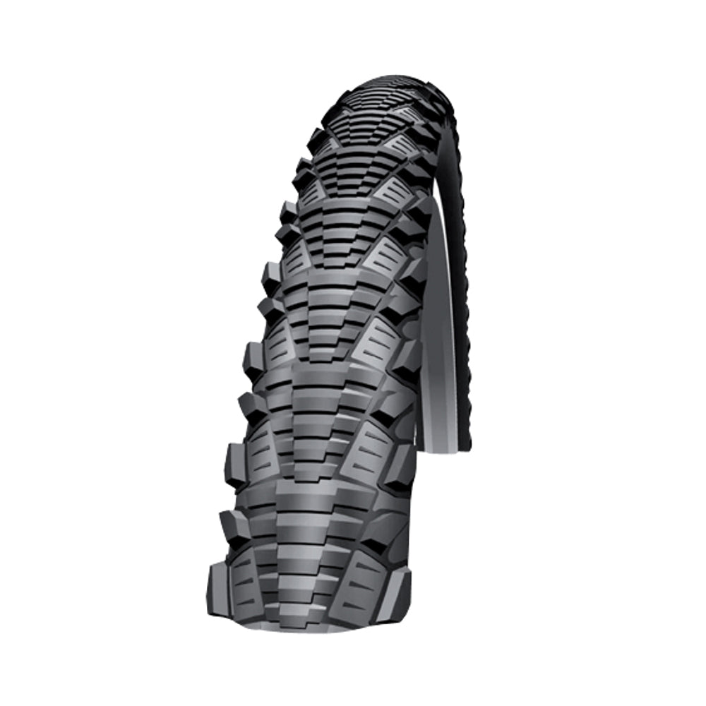 CX Comp Drahtreifen - 28x1.50 Zoll - K-Guard - Reflexstreifen - schwarz