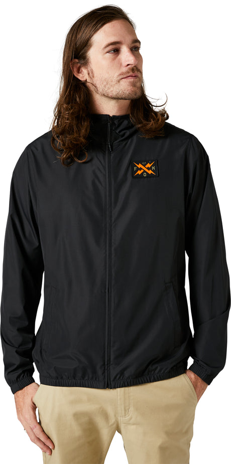 Calibrated Windbreaker Jacket Black