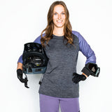 Carve X 3/4 damestrui - Grafiet/Paars