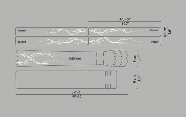 Rahmenschutz Kit - Lightning - Yellow Matte