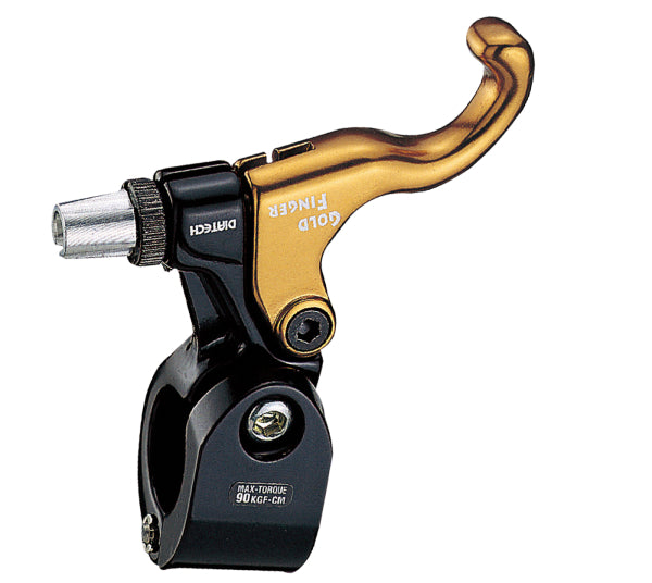 Gold Finger Dia-Tech Fixie/BMX Bremshebel - 22.2/25.4 mm - schwarz/gold