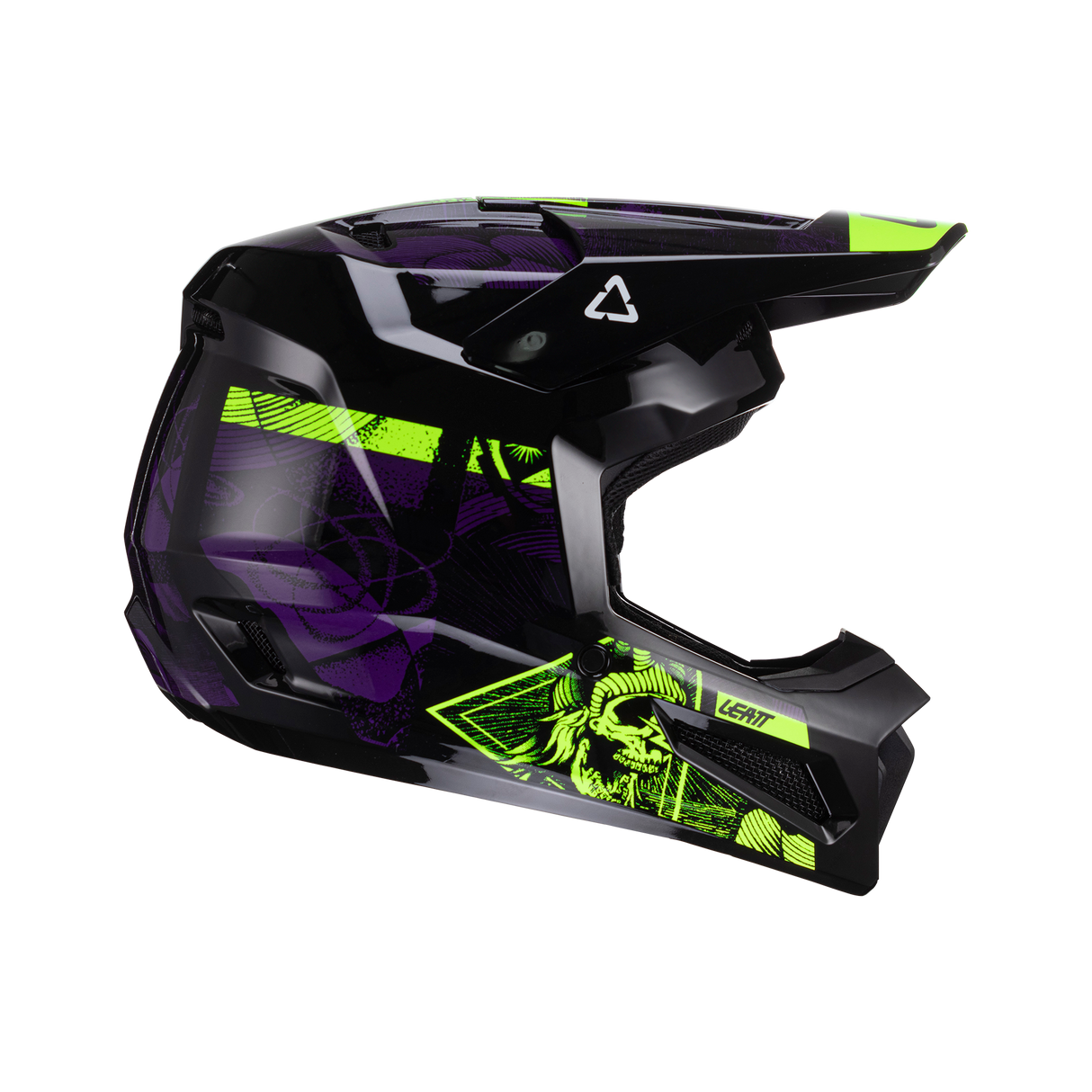 Helmet Moto 2.5 V24 UV schwarz-grün-weiss M
