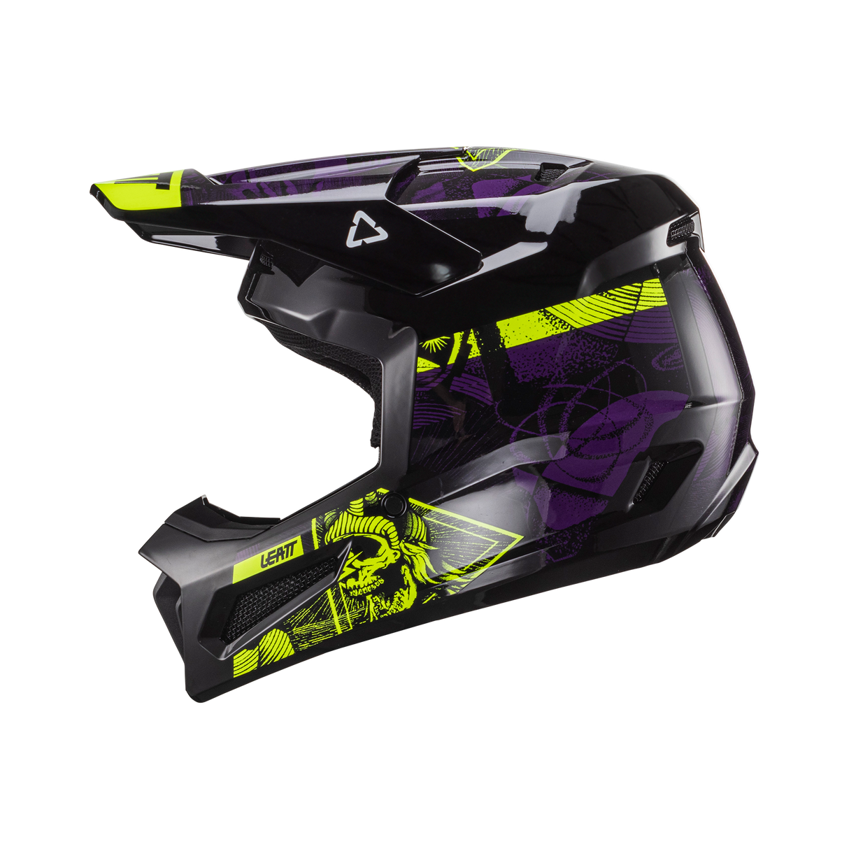 Helmet Moto 2.5 V24 UV schwarz-grün-weiss M