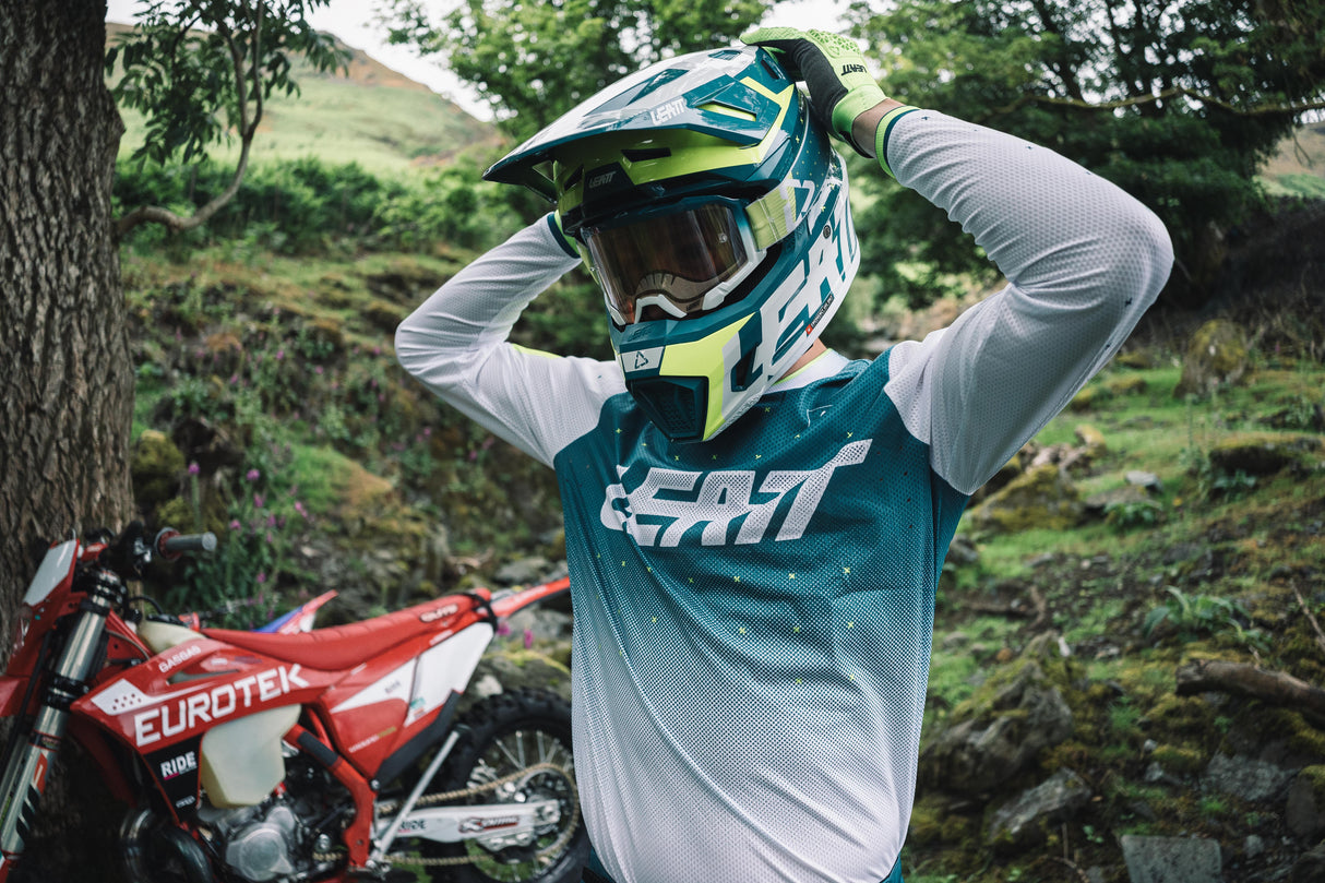 Jersey Moto 4.5 Lite Acid Fuel weiss-grün-lime