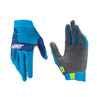 Handschoen Moto 1.5 GripR lichtblauw-donkerblauw-wit