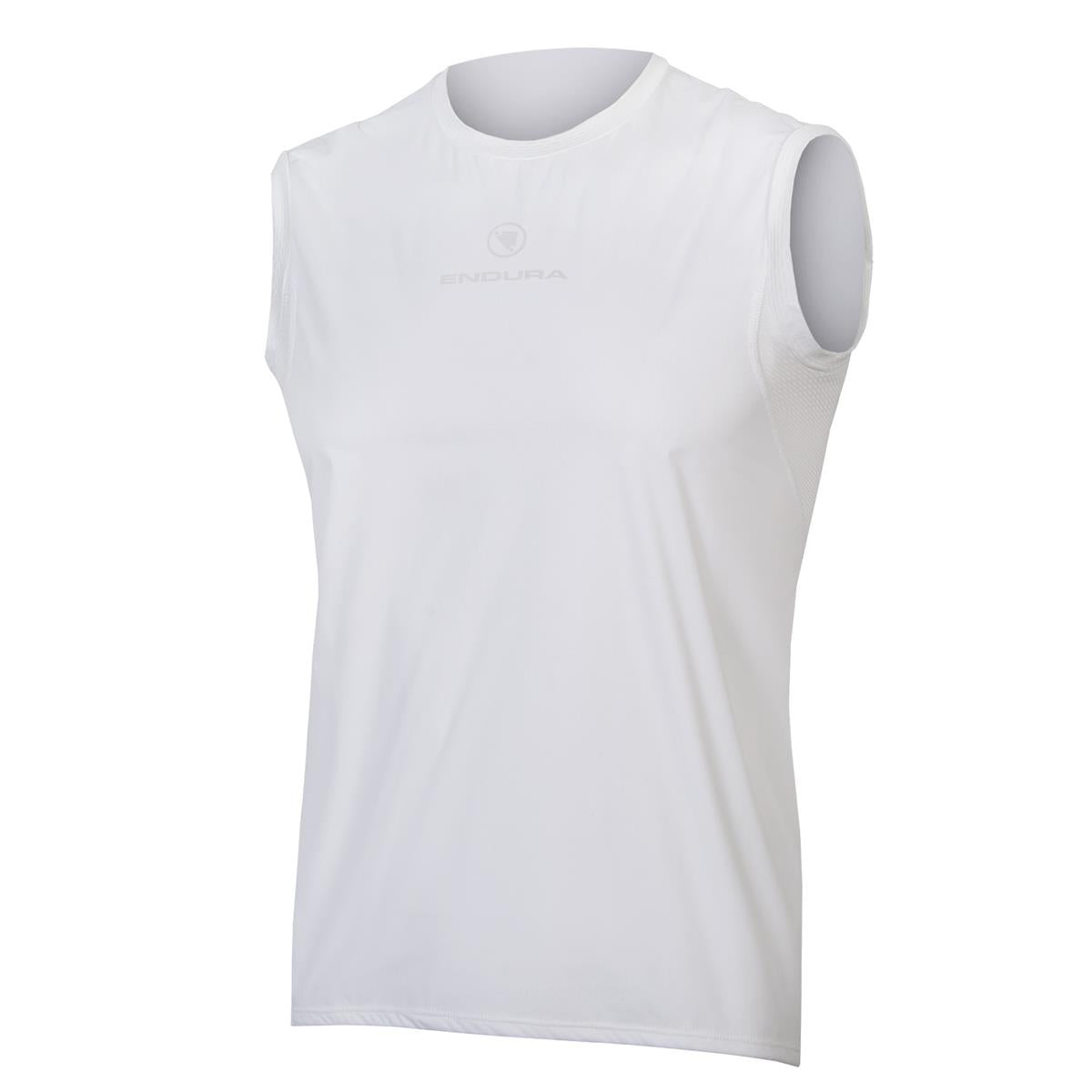 Ärmelloses Translite Winddichtes Baselayer - Weiß