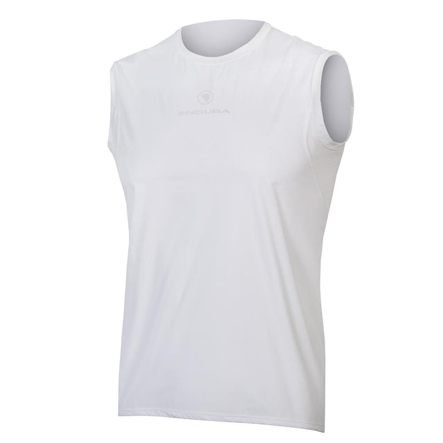 Ärmelloses Translite Winddichtes Baselayer - Weiß
