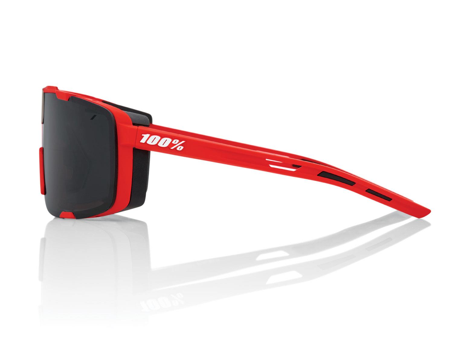 100% WESTCRAFT - Soft Tact Black - Soft Gold Mirror Lens LUNETTES 100% WESTCRAFT - SOFT TACT RED - BLACK MIRROR
