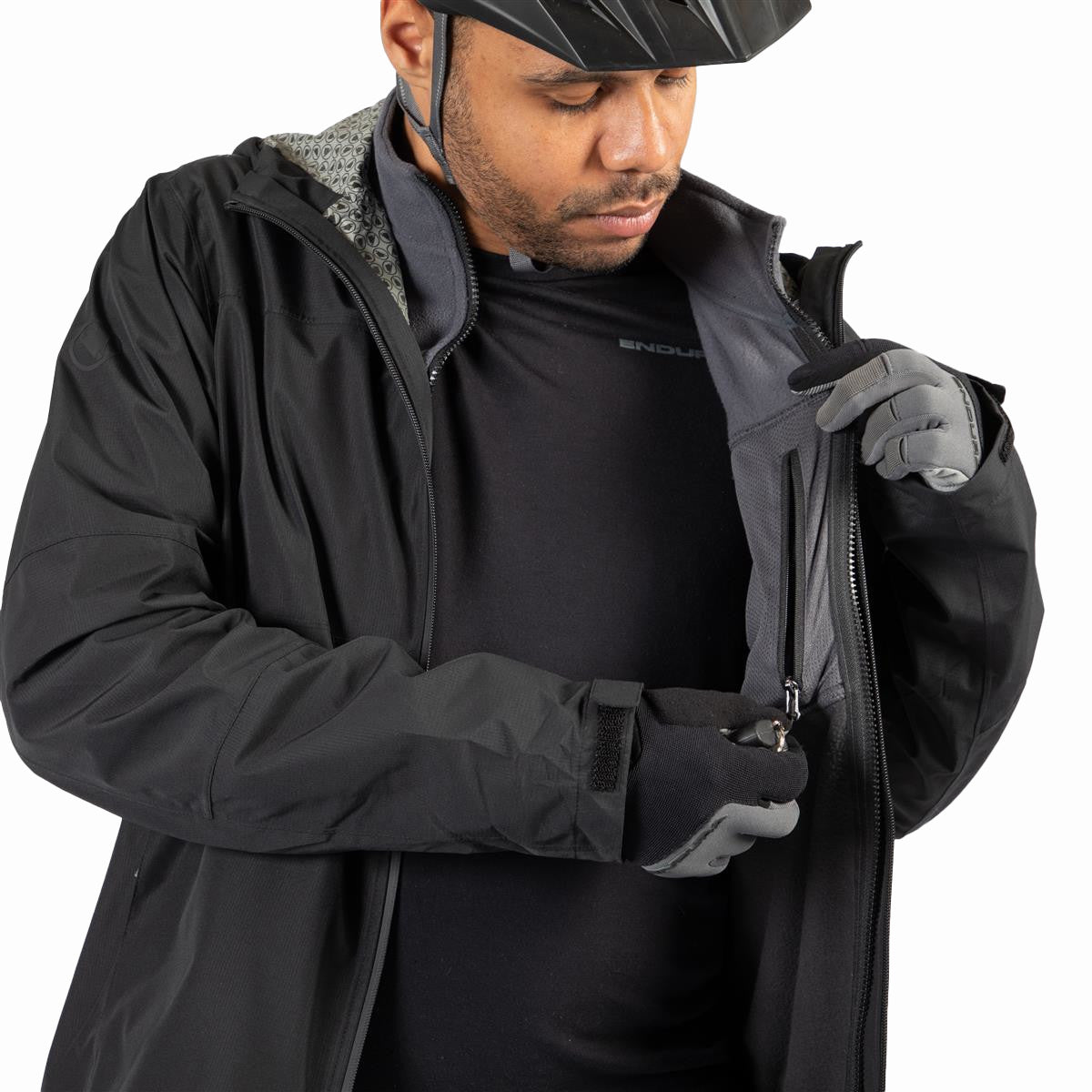 Hummvee 3-in-1 Wasserdichte Jacke - Schwarz