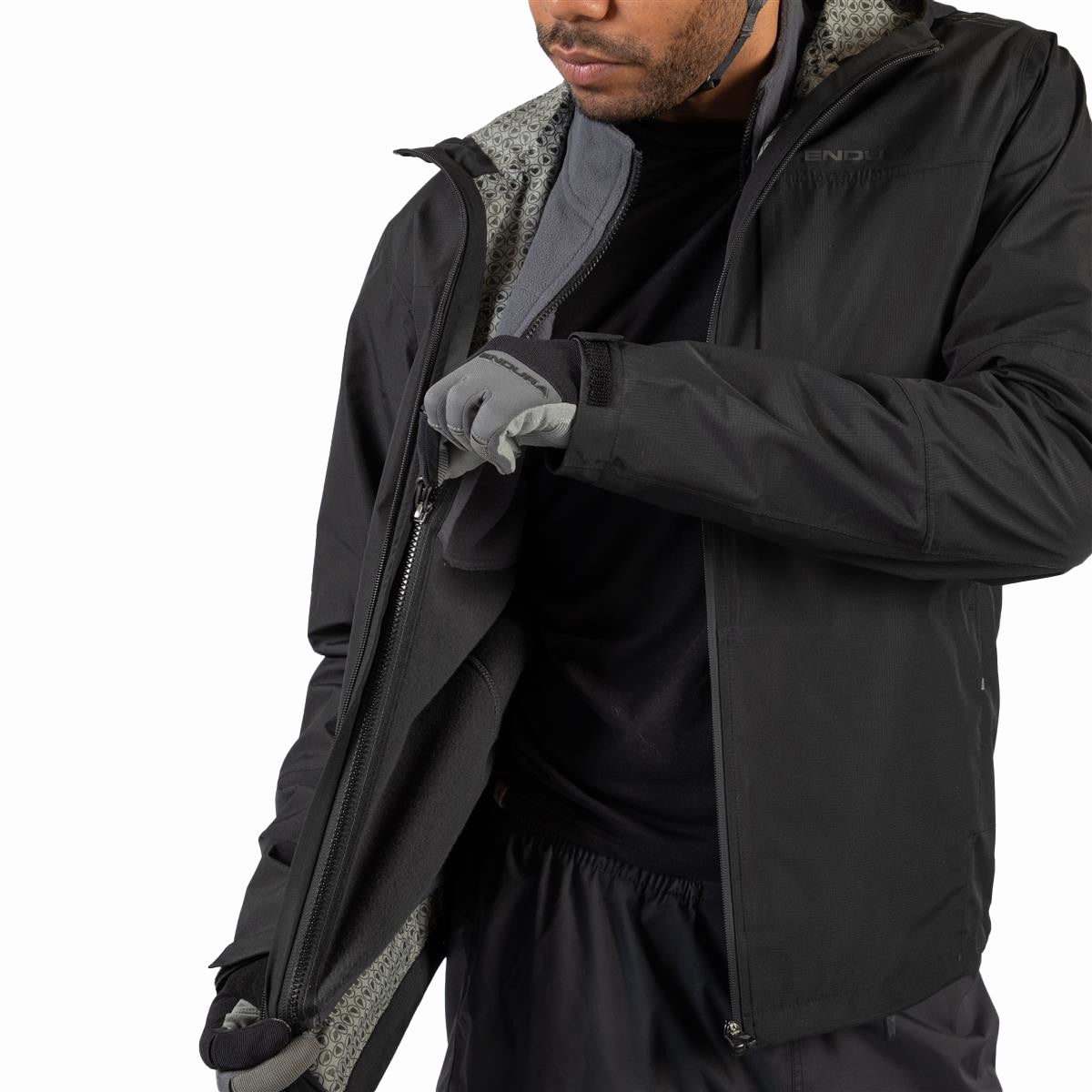 Hummvee 3-in-1 Wasserdichte Jacke - Schwarz