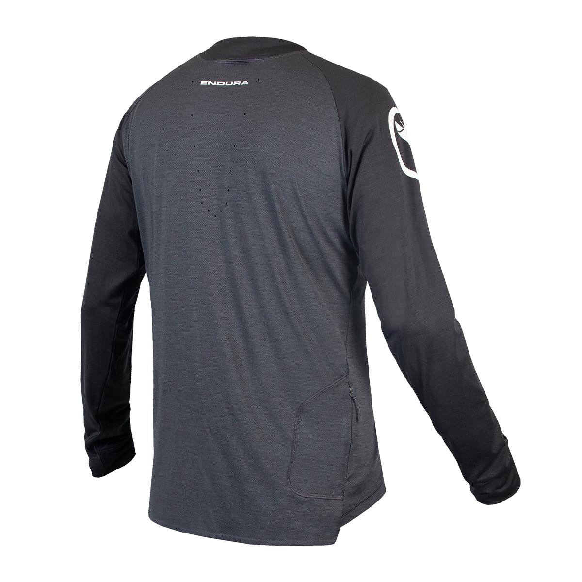 SingleTrack Trikot (langarm) - Zinn-Grau