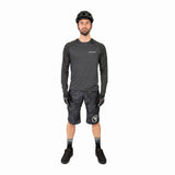 SingleTrack Trikot (langarm) - Zinn-Grau