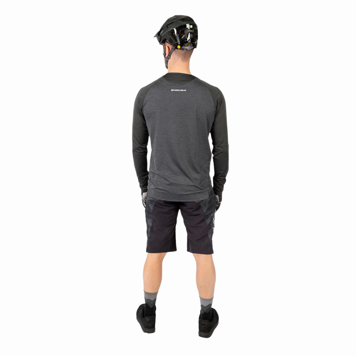 SingleTrack Trikot (langarm) - Zinn-Grau